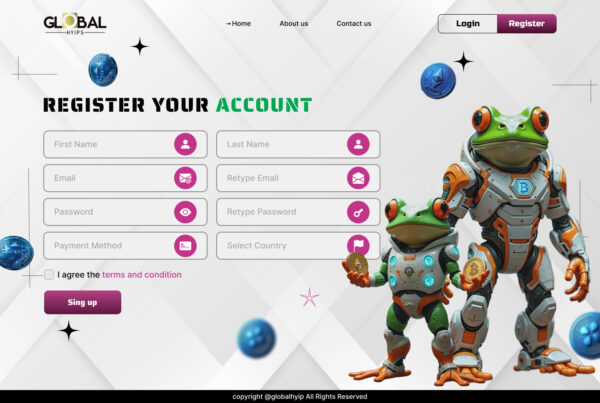 REGISTER PAGE Theme ID – GH09 Unique Templates